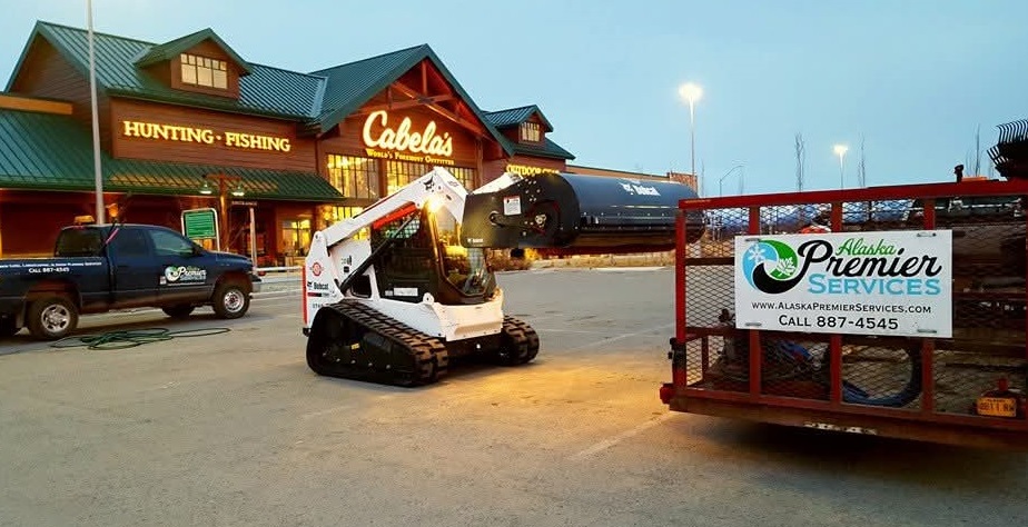 Alaska Premier Services equipment at a commercial property in Anchorage